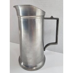 Vintage KDBR 1/2 Liter Pewter Pitcher Tankard Beer Stein German Angel Marked